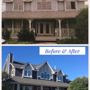 front of house before and after