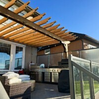 lyalta deck after 2. Wood deck installation Calgary