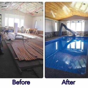 pool before and after