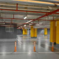 Underground garage in the mall underground garage in the mall