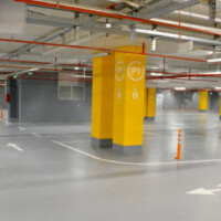 Underground garage in the mall underground garage in the mall