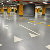 Underground garage in the mall underground garage in the mall