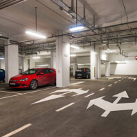 Underground garage in business house in centre of town Dubrovnik in Croatia underground garage in business house in centre of town dubrovnik in croatia