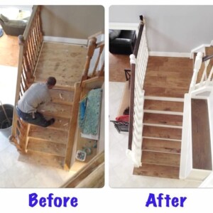 stairwell before and after pic 2